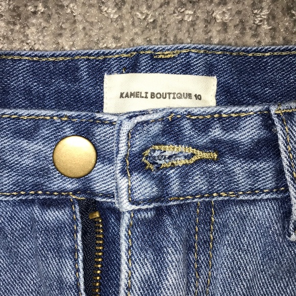 Blue Jean Mini Skirt - Picture 3 of 6